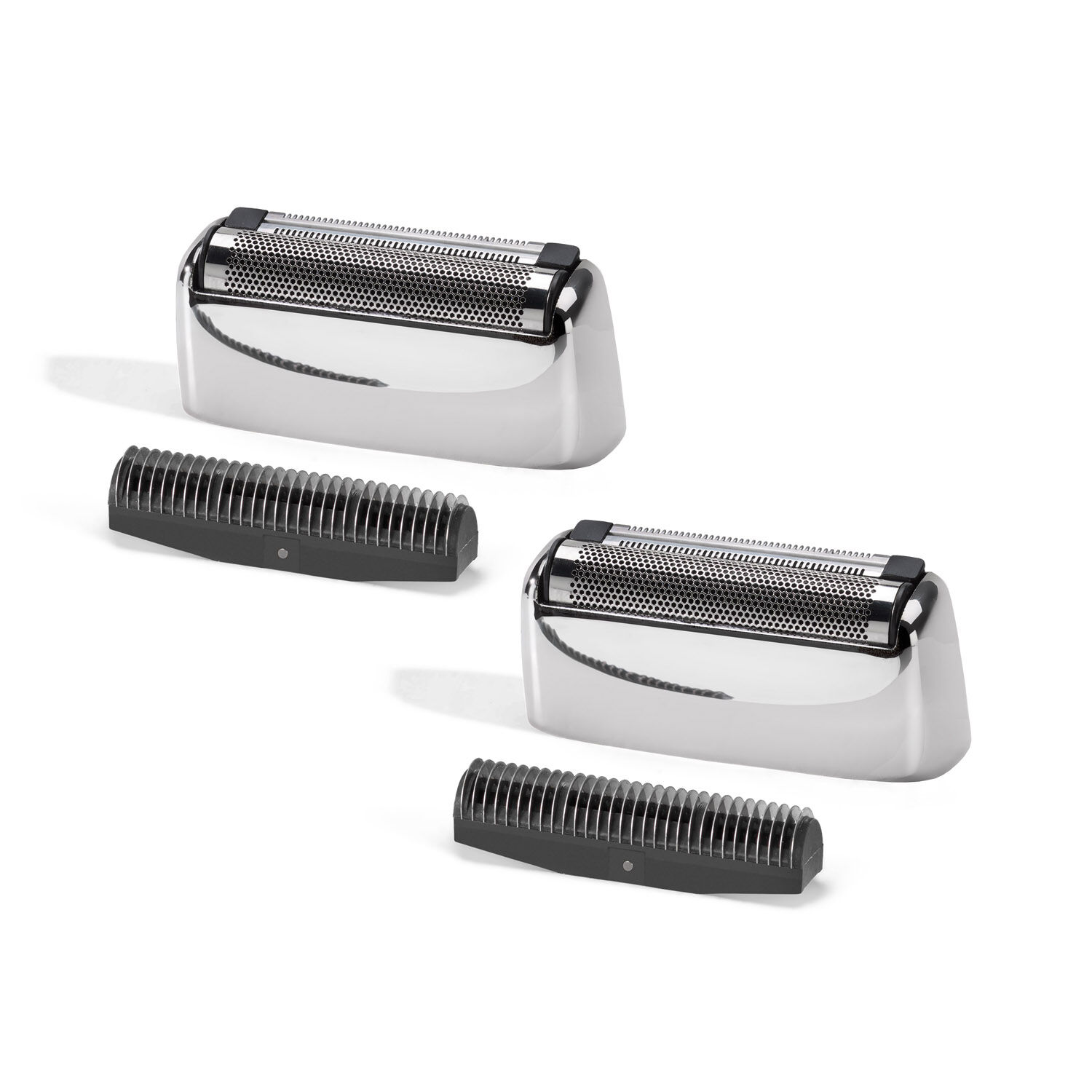 Super-X Metal Series Vervangende Scheerkop & Mes voor Scheerapparaat met enkele folie (Zilver) &ndash; 2-pack